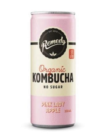 Shop Pink Lady Apple Remedy Kombucha. 24 pack of 250ml cans. Zero sugar health drinks