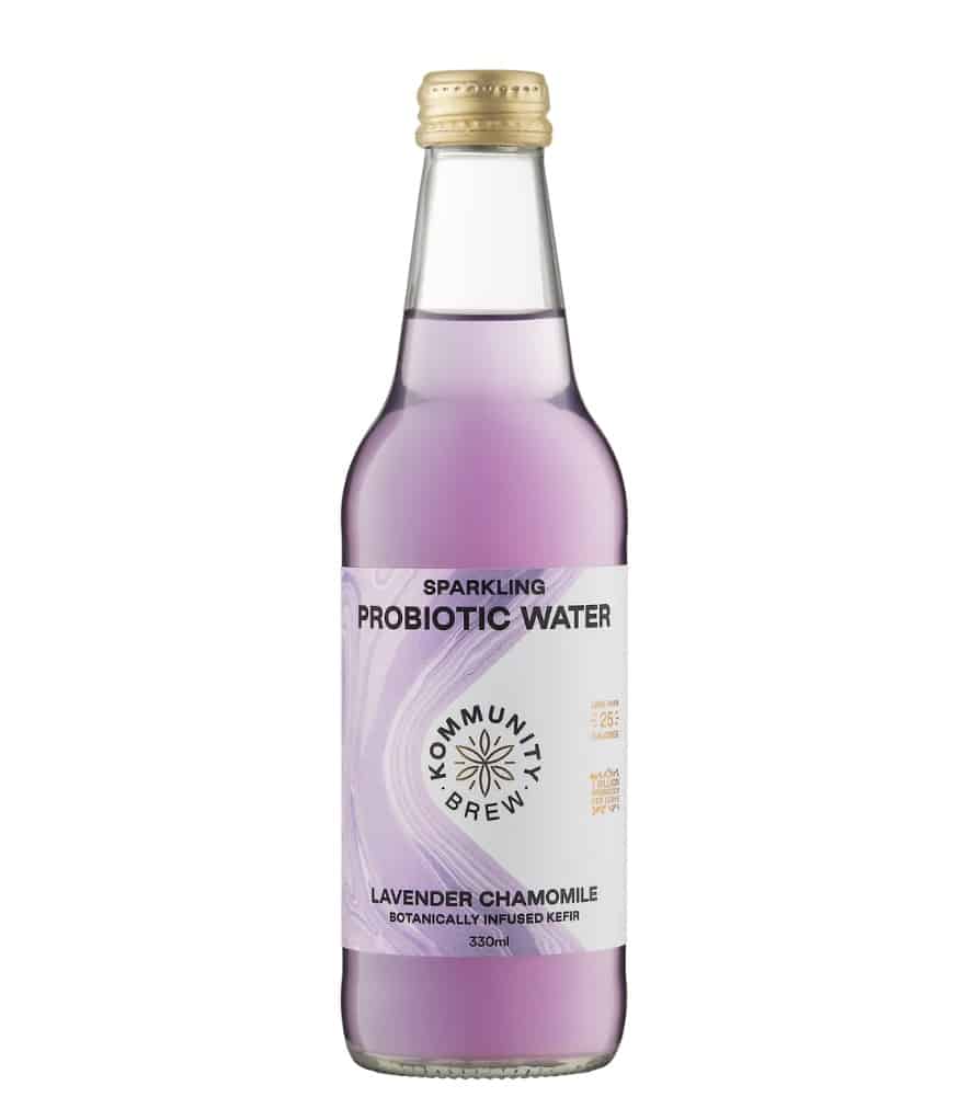 Lavender Kommunity brew probiotic sparkling water Online Australia. Shop health drinks online with ZipPay and AfterPay. Browse Kommunity brew kombucha, mineral water and lavender sparkling water