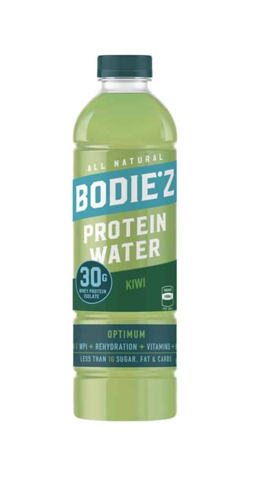 Kiwifruit Protein water! Shop Bodiez Protein Water Drink Online Australia. 30g Protein per bottle x 24 500ml Bottles