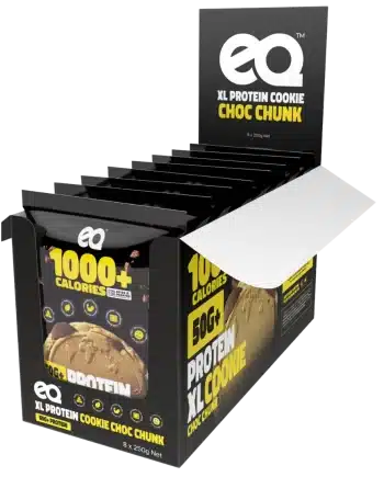 EQ Cookies 50g choc chunk protein cookie by EQ food on the Holistic Health food store
