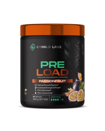 Purchase Emrald laps pre workout australia. Shop delicious Passionfruit sugar free pre workout powder by emerald labs protein
