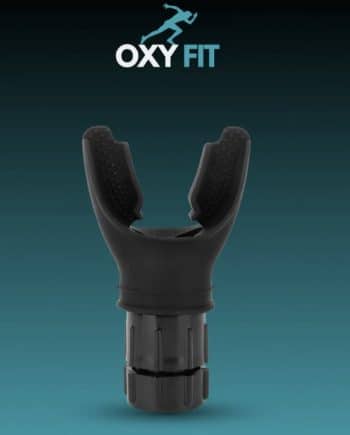 OxyFit breath trainer online Australia. Shop black OxyFit breathing training device to improve lung capacity and overall health with a strong heart, body and brain.